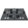 Hotpoint FTGHG 641 D/HA(BK) 60 cm 4 fuochi Nero griglie in ghisa