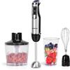 Aigostar Buckle Frullatore a immersione 4 in 1 da 1000 W Mixer subacqueo con 6