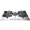 Hotpoint Ariston Piano cottura a gas FTGHL 751 D/IX/HA finitura inox e griglie