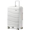 KONO Valigia Media Rigida da 65cm Trolley Medio Leggero Polipropilene Valigie