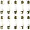 CARALL 10 Pezzi Lampadine Alogene Siluro T11 C5W 39mm 12V 5W Ricambi Lampade 12V