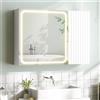 FORABAMB Specchio Bagno Contenitore 80x60x16cm con Luce LED Specchiera Bagno con