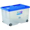 Stefanplast Vasco Scatola con Coperchio e Ruote Plastica Colori Assortiti