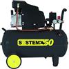 EuroBRICO far da sé Compressore d aria lubrificato ad olio da 50 Litri 1.800 Watt 8 bar SYSTEM