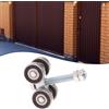 Rulli per porta fienile resistenti 4 ruote gruppo carrello porta scorrevole ferr
