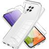 COVER + PELLICOLA DI VETRO PER SAMSUNG GALAXY A22 5G CUSTODIA TRASPARENTE GUSCIO