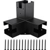 Not specified Supporto Travi Legno 90 Gradi Kit Lavorazione Legno Parasole Fori Appesi Acciaio