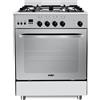 Samet Cucina a Gas 4 Fuochi Forno a Gas Ventilato 60x60 Cl.A Inox Stromboli