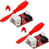 L9110 Avvitatore Ventilatore 5V 2PCS con 75mm per Robot Antincendio Arduin
