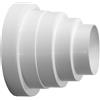 Tubo connettore riduttore condotto in plastica per ventole estrattore 80 100 120