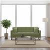 DecHome Divano Letto 3 Posti Moderno Velluto 210x85x87 cm Verde Oliva - Legen