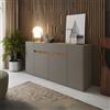 DecHome Madia Moderna 4 Ante e 1 Cassetto 170x39,6x85 cm Congo e Rovere
