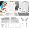 Kit fissaggio sedile wc con cerniere soft close maggiore usabilità