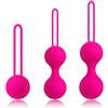 divertity Kegel Balls Set Progressivo Palline Ginnastica Pelvica Silicone Rosa con Peso