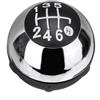 AUTOKIT Pomello Leva del Cambio Cromato COMPATIBILE con FIAT 500 6 Marce dal 2007 in poi