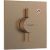 hansgrohe DuoTurn E - Rubinetto per doccia incasso per 1 utenza, Miscelatore monocomando quadrato per iBox universal 2, bronzo spazzolato