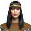 Boland 85798 - Parrucca regina egizia con cerchietto, Cleopatra, capelli sintetici, capelli lunghi, acconciatura per carnevale e feste a tema