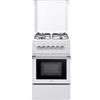 De Longhi Cucina a Gas 4 Fuochi Forno Elettrico 50x55cm Classe A Bianco DL554EW2