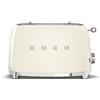 SMEG Toaster 2-slot Stile Compatto 50S TSF01CREU, CREMA, GLOSS ALTA