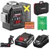 Parkside Livella laser a croce PARKSIDE PERFORMANCE 20 V PKLLP 3360 A1 con Batteria
