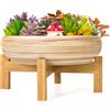 ARTKETTY Vasi per piante grasse Artketty - Vasi per bonsai grandi da 25 cm circa con supp