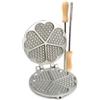 CBE Elettrodomestici CBE BISCOTTIERA STAMPO FERRATELLE ABRUZZESE TONDO 5 CUORI 2050300
