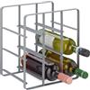 Relaxdays Cantinetta per 9 Bottiglie, Scaffale Portabottiglie in Ferro Verniciat