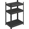 Relaxdays Scaffale in Acciaio, HxLxP 90 x 60 x 40 cm, 3 Ripiani ad Alta Portata,