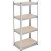 Relaxdays Scaffale Alta Portata in Acciaio Zincato, HLP: 138x60x40 cm, Carico 20