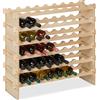 Relaxdays Cantinetta Portabottiglie, 48 Bottiglie di Vino, Disposizione Orizzont