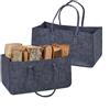 Relaxdays Portalegna da Interno in Feltro, Set da 2, Cesta con 28 L di Volume, B