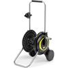 Kärcher Carrello avvolgitubo HT 3, compatto e mobile con base extra larga, manico regolabile in altezza, con supporto per siringhe, nero