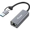 Equip 133495 - Adattatore di rete Ethernet da USB-C a 2,5 Gigabit (USB-C+A)