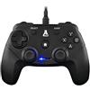 THE G-LAB K-Pad Thorium Controller di Gioco PC e Ps3 USB con Cavo - Vibrazione Integrata, Gamepad Game Controller con Cavo Elettrico - Joystick per PC Windows 10-11, Ps3, Android (Nero)