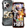 Blackview BL7000 Android 15 Téléphone Portable Incassable 5G, 24Go+256Go/SD-2To AI Telephone,6.78 FHD+,50MP AI Caméra,7500mAh Smartphone Incassable Etanche, 4G&5G,NFC,OTG,GPS,2 ans de garantie,Orange