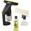 KÄRCHER lavavetri a batteria WV 1 Compact Care Extra+ Black, autonomia: 25 min, serbatoio dell'acqua sporca: 100 ml, peso: 0,5 kg, flacone spray e panno in microfibra, detergente per vetri (500 ml)