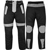 German Wear, tuta da motociclista, Cordura, con pantaloni, colore Nero/Grigio