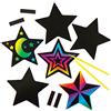 Baker Ross Calamite scratch art a forma di stella per bambini, da decorare e personalizzare a Natale - Set gioco creativo natalizio fai da te per bambini (confezione da 1)