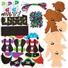 Baker Ross FC901 Decorazioni di Pirati - Set di 5, Attività Manuali per Bambini