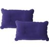 LifeChic Cuscino da Viaggio Gonfiabile 38x24cm Blu - Comfort e Sostegno per Collo, Perfetto per Viaggi e Relax, Aereo, Auto, Treno e Ufficio, Facile da Gonfiare, 2 Pezzi