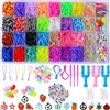 JcoGel Kit 2500+ Elastici per Bracciale Colorati per Creare Braccialetti Fai Da Te