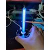 Lampada da tavolo ad attivazione vocale con 26 LED RGB display VFD microfono per