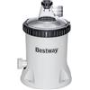 Bestway Pompa filtro Polysphere, 5.678 l/h, 110 W, 220-240 V, per piscine di dimensioni 1.100-31.700 litri, 240 g Polisfero, tubi flessibili, connettori Ø 38 mm, interruttore di protezione personale,