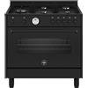 La Germania Cucina gas 5 zone Forno elettrico AMERICANA AMN965ETN 24 Black Classe A (89,5x6
