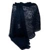 Emila Stola elegante blu cerimonia donna scialle pizzo coprispalle di merletto sciarpa