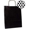 APLI 101841-Bolsa Kraft 32 x 16 x 39 cm color negro 50 u.