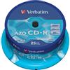 Verbatim CD-R AZO Crystal 700 MB 25 pz