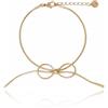 Ecarla Bracciale da polso in acciaio chirurgico placcato oro ECARLA Bow BST1497