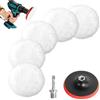 7 Pezzi Kit Lucidatura Auto,125 Mm Tamponi per Lucidatura,Tamponi Lucidatura Aut
