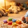 Tavola con Prese Finte Sensoriale Busy Board in Legno Sicuro per Bambini